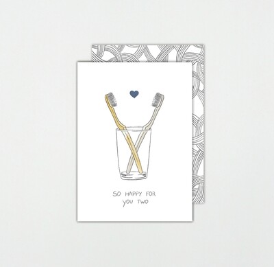 SOMAJ | So happy for you two - Card with art envelope SOMAJ | So happy for you two - Card with art envelope