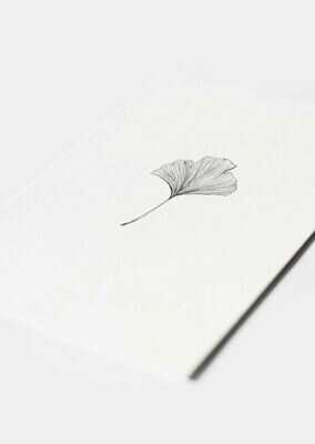 Inkylines | Ginkgo black - mini card Inkylines | Ginkgo black - mini card