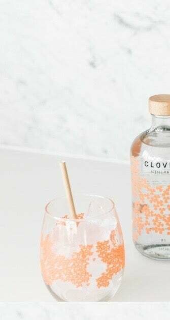 Clover Mineral Glass