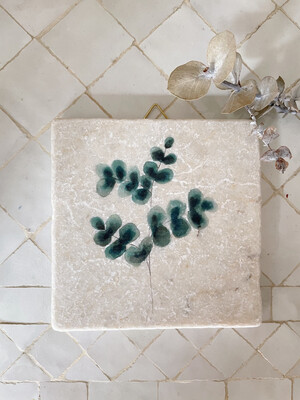 evimstore | Printed Natural Stone Tile - Olive Branch  