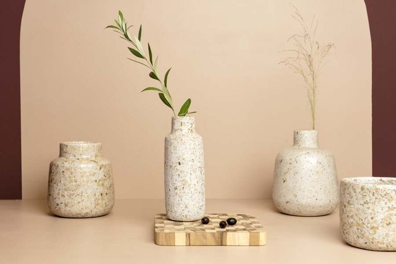 Kinta | Vase - wood and paper pulp 24cm Kinta | Vase - wood and paper pulp 24cm