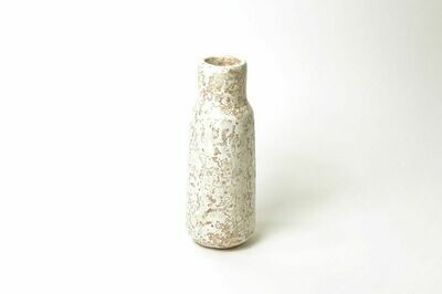 Kinta | Vase Cap Pulp Soft Pink and Beige - 23cm and dried flowers