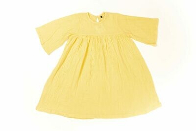 Selva Sauvage | Dress Emilia soft yellow - organic cotton (last one - a size 4 years)