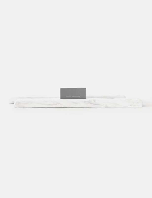 House Raccoon | Card Holder Large 42 cm - White marble House Raccoon | Card Holder Large 42 cm - White marble