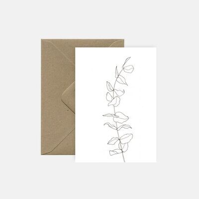pink cloud studio | Eucalyptus - folding card with envelope