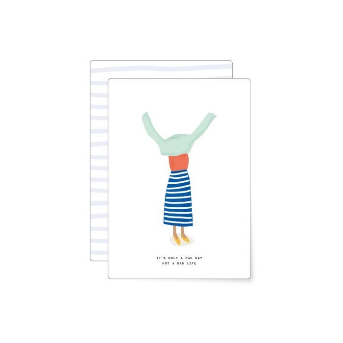 MIAO Papeterie | Postcard - it's only a bad day not a bad life MIAO Papeterie | Postcard - it's only a bad day not a bad life