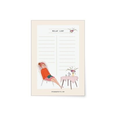 MIAO papeterie | Noteblock A6 - relax list MIAO papeterie | Noteblock A6 - relax list