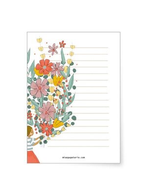 MIAO papeterie | Noteblock A6 - Flowers