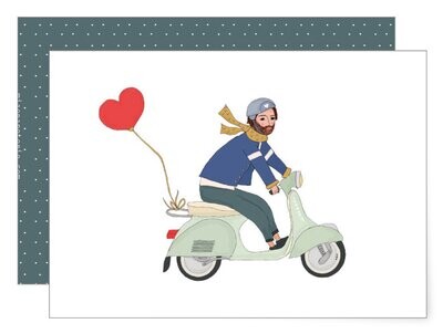 MIAO Papeterie | Card with envelope - Vespa MIAO Papeterie | Card with envelope - Vespa