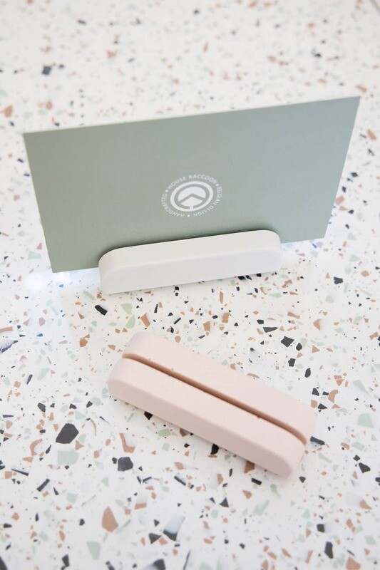 House Raccoon | Card Holder Medium 10cm - Soft Pink (sold as a single or a set of 3)