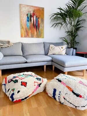 Olá Lindeza | Berber Pouf Jidji - Floor Pillow Olá Lindeza | Berber Pouf Jidji - Floor Pillow