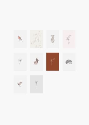 Inkylines | Set of 10 mini cards - mix Inkylines | Set of 10 mini cards - mix