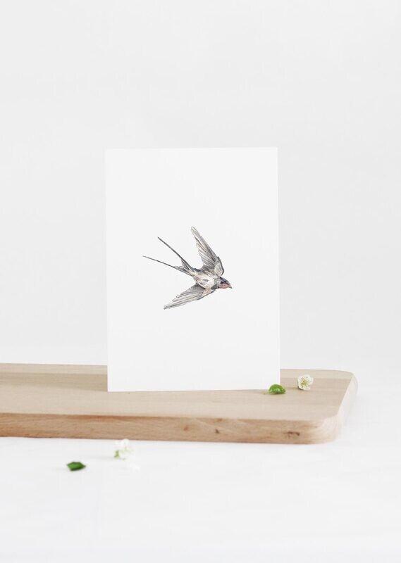 Inkylines | Swallow - mini card or gift Tag Inkylines | Swallow - mini card or gift Tag