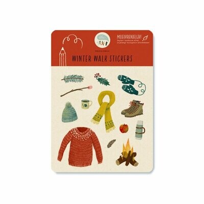 Illu-Ster | Set of stickers - Winter walk Illu-Ster | Set of stickers - Winter walk