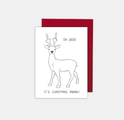SOMAJ | Oh deer - Double card with envelope SOMAJ | Oh deer - Double card with envelope