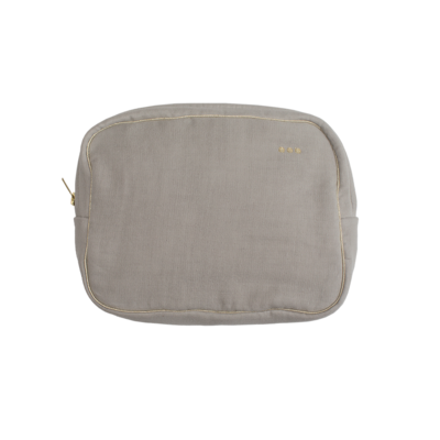 Lil´Papoe | Toiletry Bag - organic tetra cotton (available in dark green and beige)