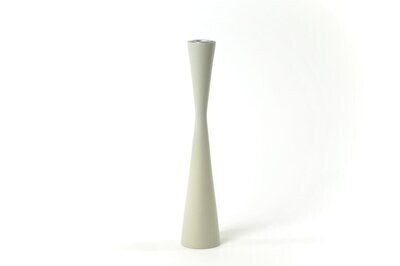 Kinta | Wooden candle holder 25cm - Off white