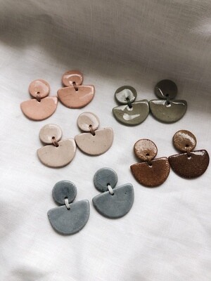 UNS ceramics | Ceci Ceramic Earrings with cotton strings (available in different colors)
