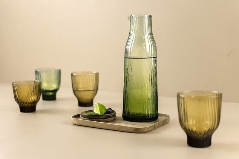 Kinta | Glass Carafe Amnis - Green Kinta | Glass Carafe Amnis - Green