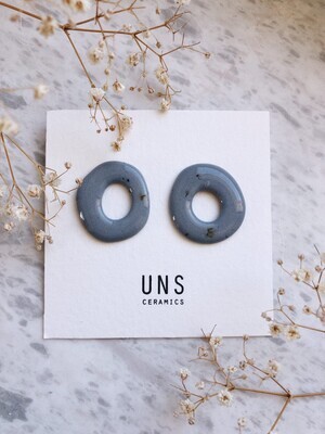 UNS ceramics | Edelta Ceramic Earrings - Pastel Blue