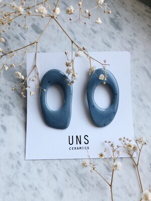 UNS ceramics | Lila Ceramic Earrings - Pastel Blue