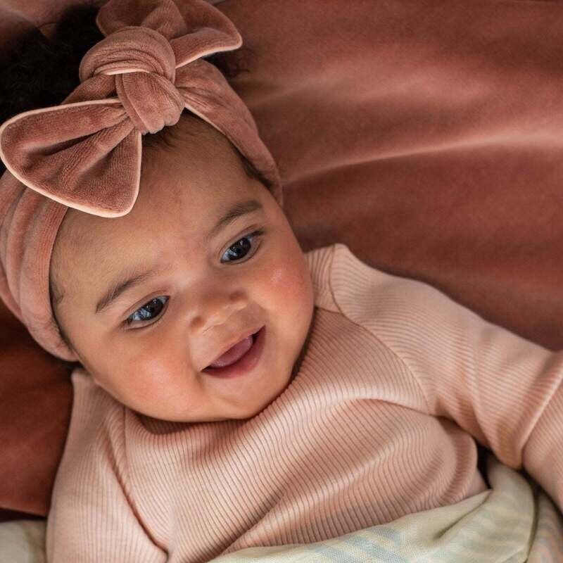 Coco &amp; Pine | Baby &amp; kids Headband - Rosewood velvet 1-4 years