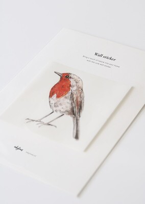 Inkylines | Wall Sticker - Red Robin Inkylines | Wall Sticker - Red Robin