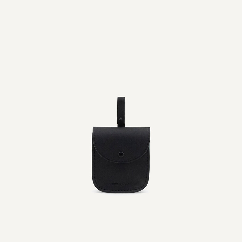 Monk & Anna | Mini bag - black - vegan leather & linen Monk & Anna | Mini bag - black - vegan leather & linen