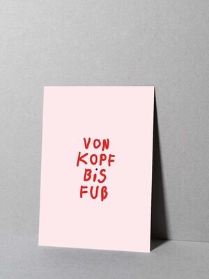 MARI & ANNE | Postcard - Von Kopf bis Fuß MARI & ANNE | Postcard - Von Kopf bis Fuß