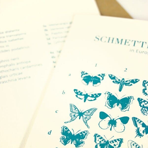 Bow &amp; Hummingbird | Double Card - Butterflies in Europe