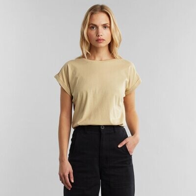 Dedicated | T-Shirt Visby short sleeves - Sand - Organic cotton