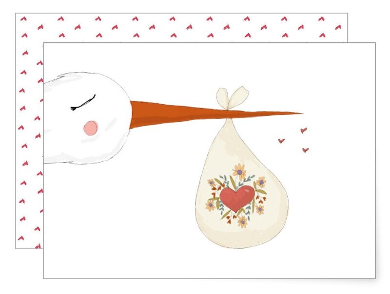 MIAO Papeterie | Card with Envelope - Stork