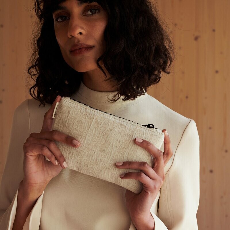 Monk &amp; Anna | Michi Wallet - Dunes / Natural linen