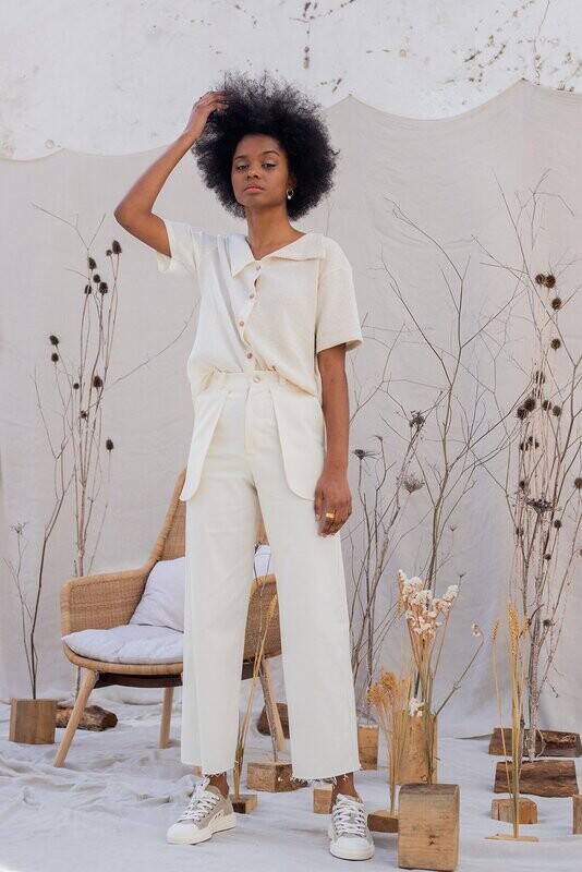 Benedita Formosinho | LAST ONE in 40 - Trousers - Undyed organic cotton - OEKO-TEX