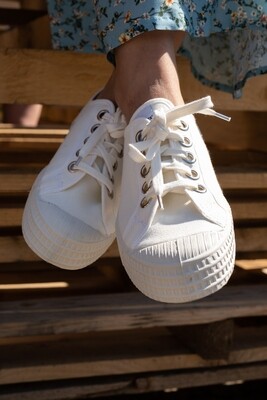 Novesta | Star Master - All white - Organic cotton and rubber sole (last two: size 38.5 & 40) 