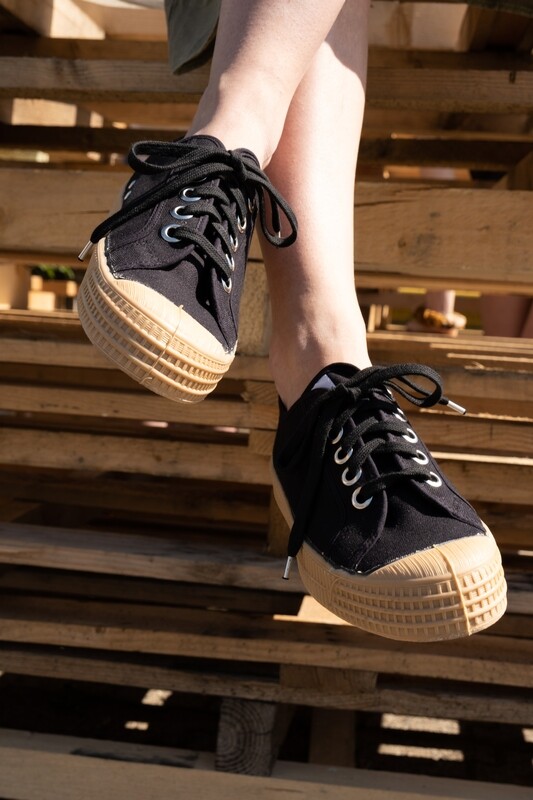 Novesta | LAST ONE in 38.5 - Star Master - Black transparent - Organic cotton and rubber sole