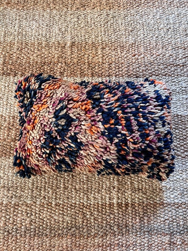 Olá Lindeza | Boujad Berber pillow Bahare - blue violet sand 35x50cm