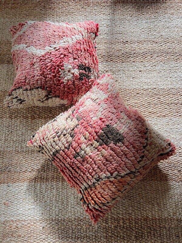 Olá Lindeza | Boujad Berber pillow Ranan - red orange sand 45 x 45 cm