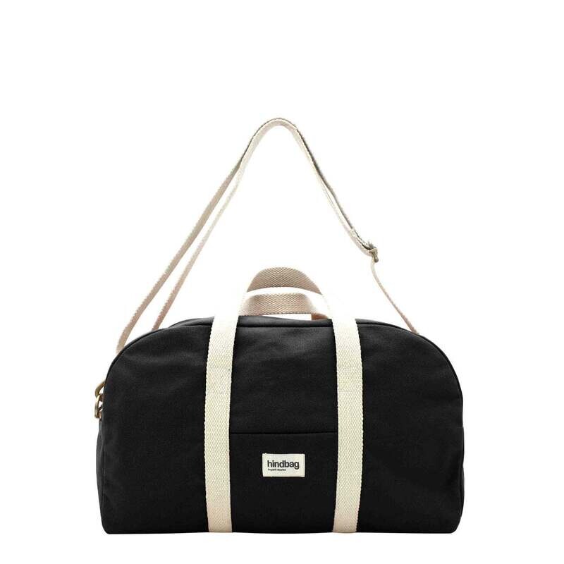 Hindbag | Bowling bag Charlie - Black - GOTS certified organic cotton - designed in Paris, France