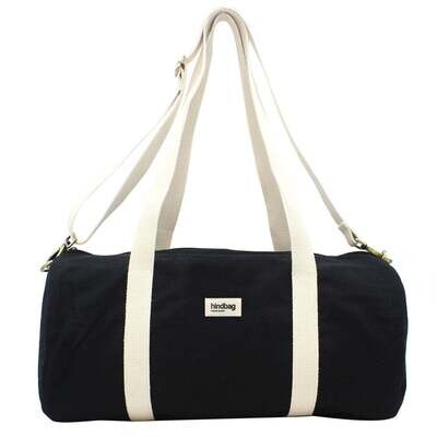 Hindbag | Weekend/Sport Bag Simon - Black - GOTS certified organic cotton - designed in Paris, France