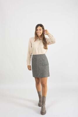 Näz | Guarda Wool Skirt - Black melee Näz | Guarda Wool Skirt - Black melee