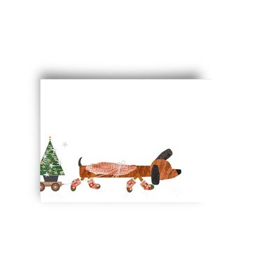 STUDIO ZWAANSTRAAT | Postcard - Christmas dog STUDIO ZWAANSTRAAT | Postcard - Christmas dog