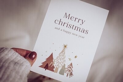 Streepjes Designs | Christmas and new year - A6 Postcard