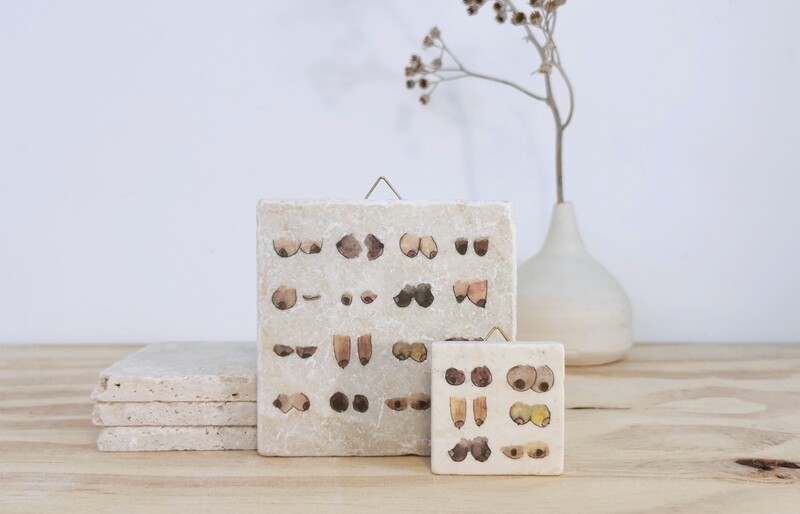 evimstore | Printed Natural Stone Tile - Breasts - Available in two different formats