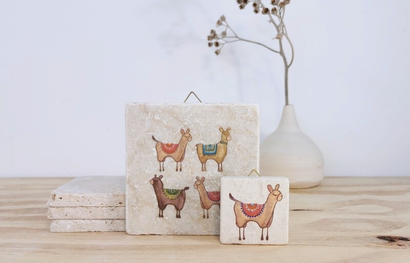 evimstore | Printed Natural Stone Tile - Lamas evimstore | Printed Natural Stone Tile - Lamas