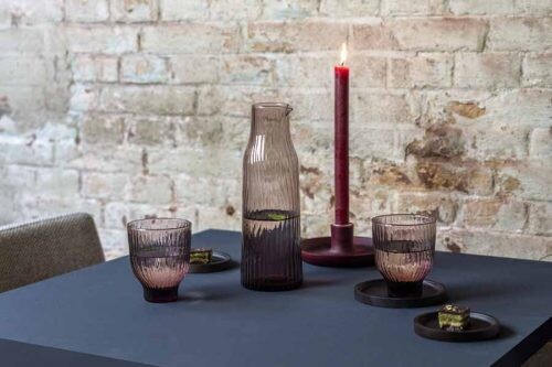 Kinta | Glass Carafe Amnis - Rosy Kinta | Glass Carafe Amnis - Rosy