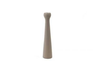 Kinta | Wooden candle holder 25cm - Dull buff/Taupe