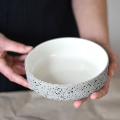 Archive Studio | Ceramic bowls 16cm - Light grey speckled - A single or a set of 2