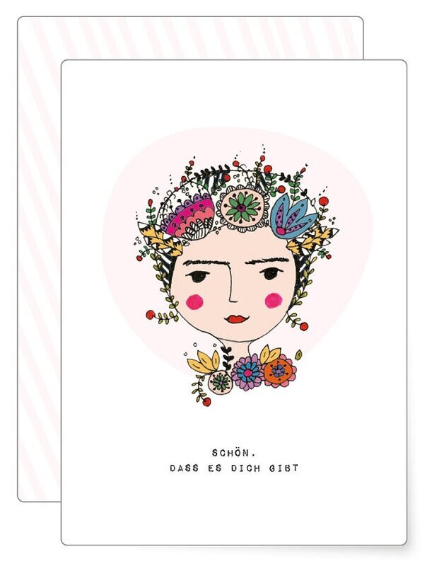 MIAO Papeterie | Schön, dass es dich gibt - A6 Postcard or double card with envelope