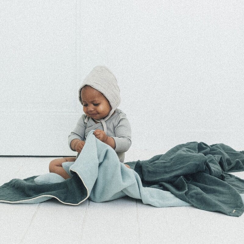 Lil´Papoe | Soft Crib Blanket tetra mint soft teddy - available in different patterns and colors